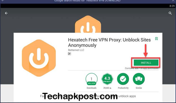 Hexatech VPN for Window 10