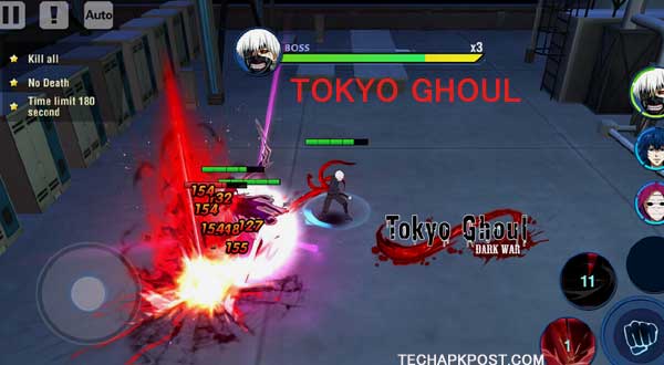 Features of the Great Tokyo Ghoul Game