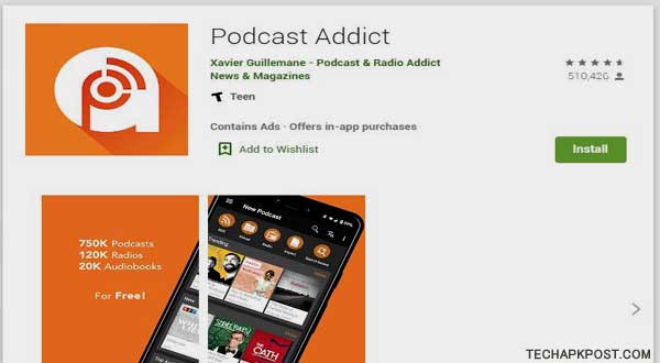 Podcast Addict For Windows Via Bluestacks Emulator